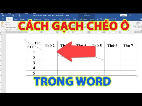 #1 Cách gạch chéo ô trong word | cách gach chéo ô trong word Mới Nhất