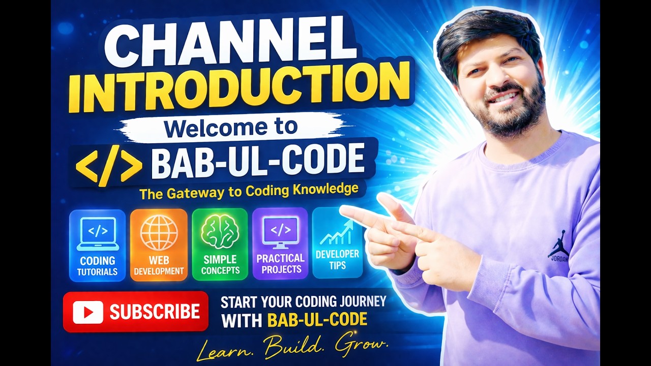 Channel Introduction | Bab-ul-Code - YouTube