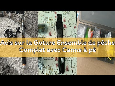 Ensemble Pêche Complet Goture - Canne Télescopique Carbone 2.1m + Moulinet + Accessoires Dans Sac De Transport