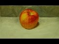 유화로 사과 그리기 과정 1. Apple- Oil Painting 1. (English subtitles available). 如何用油画画一个苹果