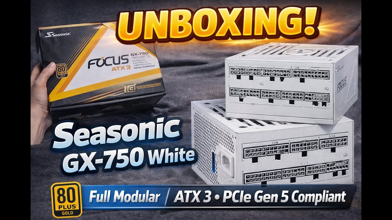 SEASONIC FOCUS GX-750 750W 80 PLUS GOLD FULL MODULAR ATX 3.1/PCIE