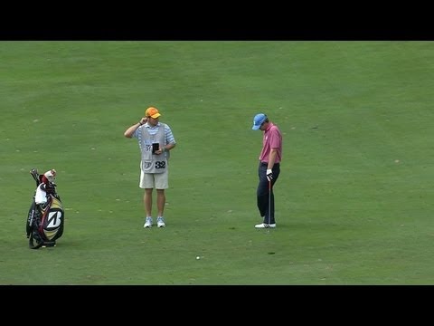 Hudson Swafford takes penalty on No. 12 in Round 4 of Nationwide Children's Hospital