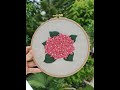 "Hydrangea" embroidery tutorial