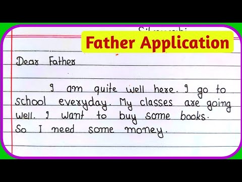 Letter to Father For Money/ Write a Letter to Your Father For Money/ Letter to Father/Father letter