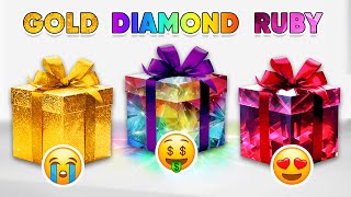 Choose Your Gift Gold Diamond Or Ruby How Lucky Are You? Quiz Forest