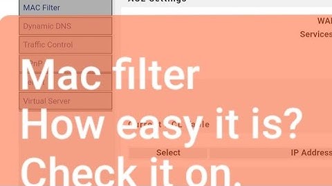 How to mac filter for digicom router?