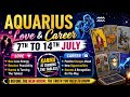 Aquarius 7–14 July Tarot Reading🌧️Love & Career Karma Truth Revealed | New Love