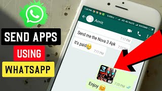 How to Send Apps on Whatsapp 2022 || Send Apps Via Whatsapp screenshot 2