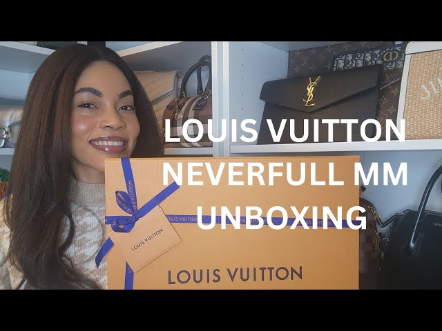 LOUIS VUITTON GAME ON NEVERFULL MM UNBOXING #LOUIS VUITTON #UNBOXING  #LUXERY BAGS 