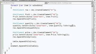 29  Silverlight    NET Code Modifying HTML