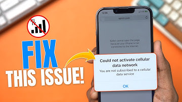 Fix “Could Not Activate Cellular Data Network” Error on iPhone | iPhone Network Error