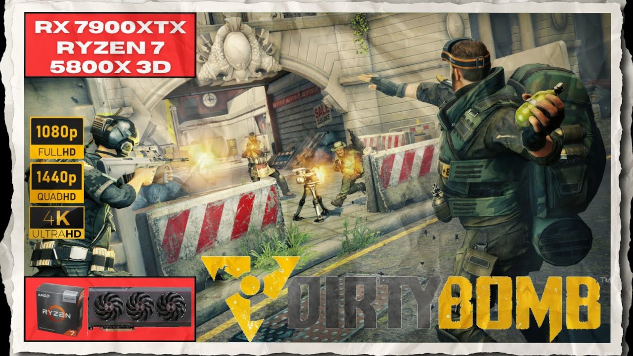 Dirty Bomb Game | Ultra & Low | 1080p - 1440p - 2160p | Rx 7900xtx - Ryzen 7 5800x3d | Gaming test