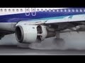 [A320 Reverse Thrust Close-up] ANA Airbus A320-200 JA8386 LANDING TOYAMA Airport 富山空港 2013.5.2