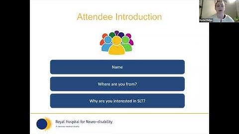 Speech and Language Therapy Webinar (1/5) - What is a Speech and Language Therapist