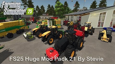 FS25 Huge Mod Pack 21 For PC Edited By Stevie | Included Download link. Making Farming Easier.