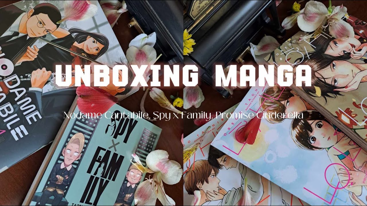 Unboxing Manga | Nodame Cantabile | Spy x Family | Promise Cinderella 💃🏻🕵🏼‍♂️👸🏻