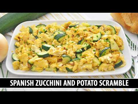 Spanish zucchini and potato scramble, from the video