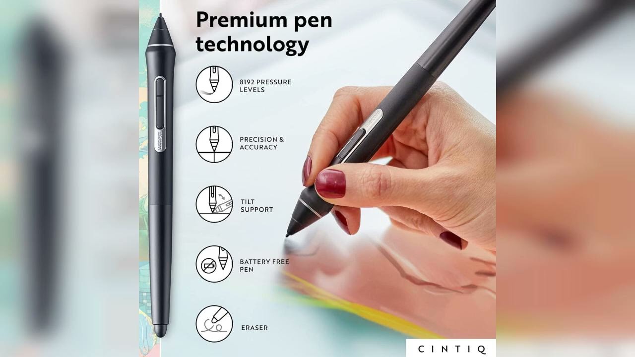 Review: Wacom Cintiq 16 Drawing Tablet with Screen, 15.4" Full HD Display Graphic Arts Tablet ...