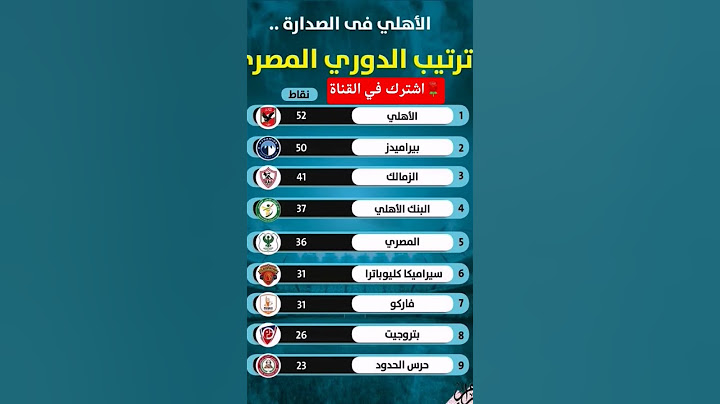 ترتيب الدوري المصري بعد فوز الاهلي و بيراميدز✅🔥