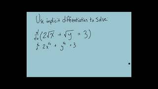 Calculus Problems: Implicit Differentiation (#1)