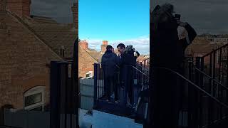 Bolton fans entering Kenilworth Road stadium&#39;s &#39;Famous&#39;  Oak stand away entrance. FA CUP
