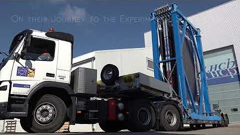 Start of the installation of the SciFi detector inside the LHCb cavern
