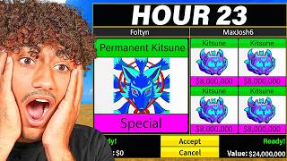 Famous Trading PEMANENT KITSUNE FRUIT For 100 HOURS In Blox Fruits.. Profile