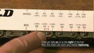 How to use the Renold Chain Wear Guide