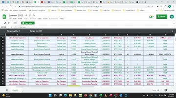 CE Summer 2022 class filter