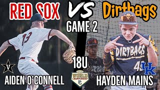 Vandy Commit Shoves For Red Sox Scout Team Vs Dirtbags National Game 2 Wwba Jupiter