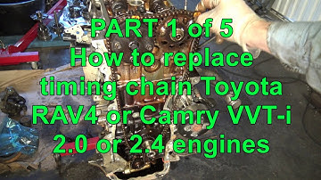 PART 1 of 5. How to replace timing chain Toyota RAV4 or Camry VVT-i 2.0 or 2.4