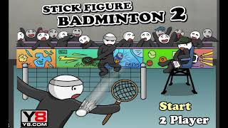 Stick Figure Badminton 2 - Flash Game screenshot 5
