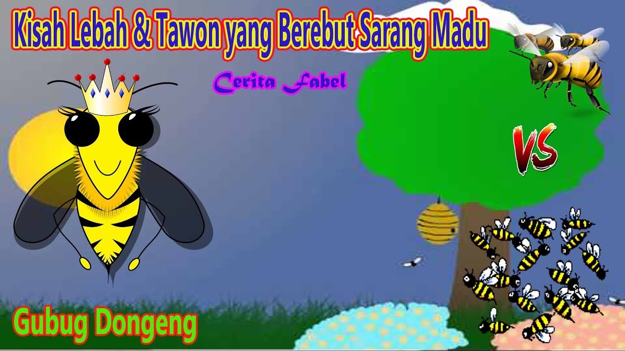 Gambar Kartun Hewan Lebah