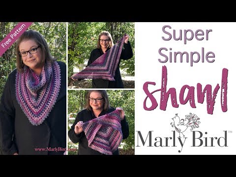 Easy Beginner Super Simple Shawl [Right Handed]