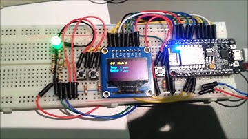 NodeMCU - MQTT Broker, OLED, Sensors (Temp, Light, Sonic) and Android client
