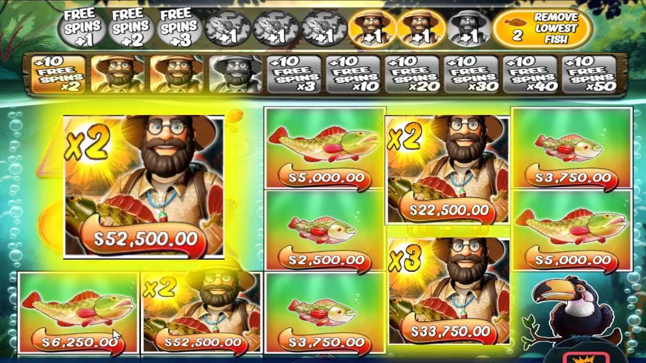 BIG BASS AMAZON XTREME EPIC WIN 2X MULTIPLIER - REMOVE LOWEST FISH ...