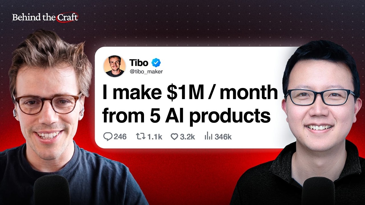 How This Solo AI Founder Bootstrapped 5 Products to 1M+ / Month | Tibo Louis-Lucas