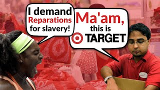 Woman demanding REPARATIONS from Target!😂