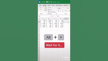 Excel AutoSum Trick you don