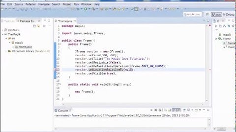 Java Tutorial [NEDERLANDS/DUTCH] #1 - JFrame en JPanel