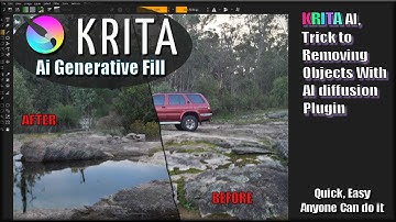 Krita AI Trick to Removing Objects With AI diffusion Plugin