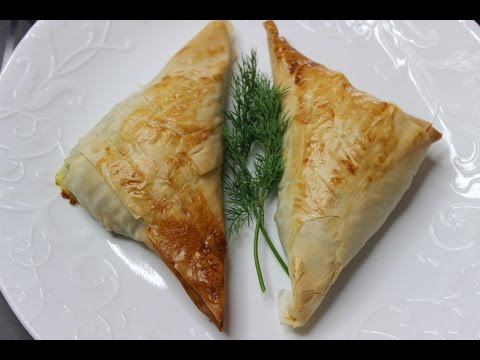 Spanakopita - Spinach Triangles/" Culinary Trip Around The World"". Episode 3-GREECE