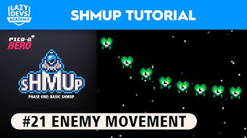 Making a Shmup #21 - Enemy Movement - Pico-8 Hero