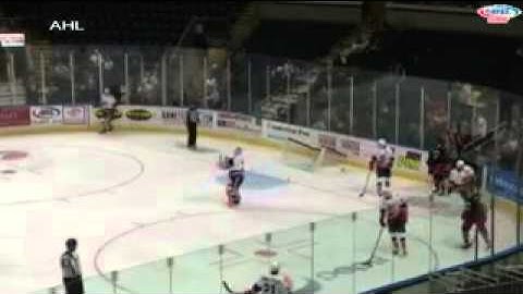 Goalie Dislodges Net To Stop Breakaway