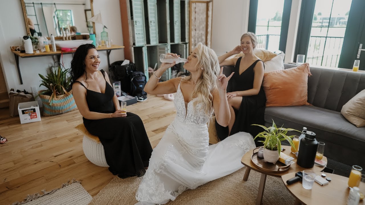 This couple had flower guys for their ceremony! Iowa Wedding Film