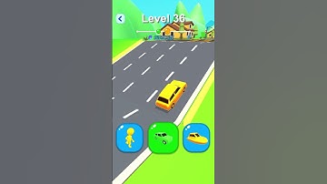 Shape-Shifting 🚙 🚁🛵 Race | Gameplay Level - 36 | Hyper Casual Mobile📱 App | Android,iOS - NEW UPDATE