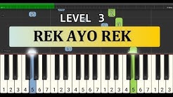 nada piano rek ayo rek - tutorial tingkat 3 - piano cover lagu daerah nusantara tradisional  - Durasi: 2:00. 