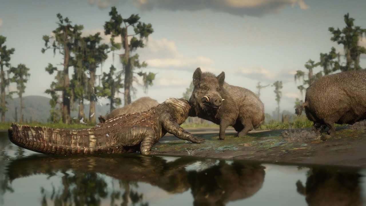 Arthur & Albert Mason Witness An Alligator Attack - Red Dead Redemption ...