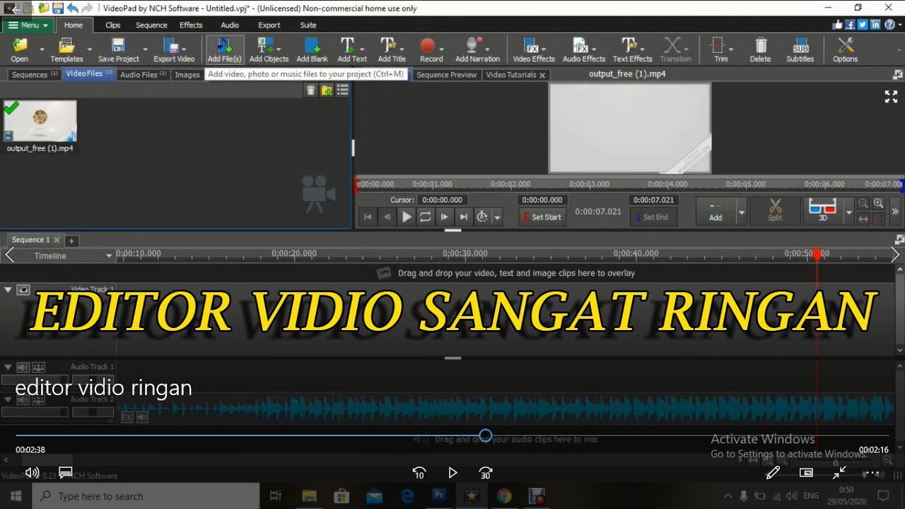 EDITOR VIDIO PALING RINGAN , dan cara instal YouTube