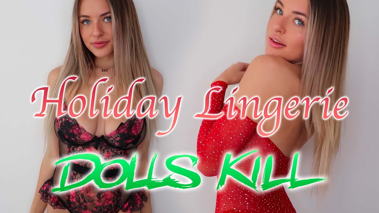 let's get festive! DOLLSKILL HOLIDAY LINGERIE try-on haul!!!! | Kendra Rowe